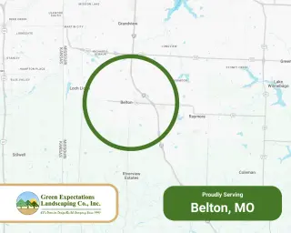 Green Expectations service area map of Belton