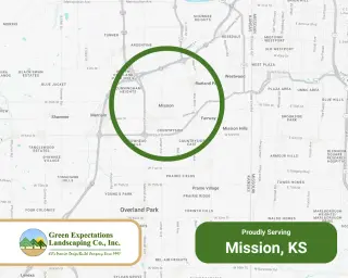 Green Expectations service area map of Mission
