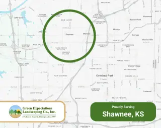Green Expectations service area map of Shawnee
