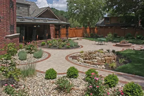 Large house landscaping