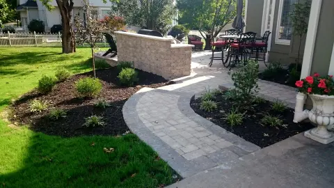 Patio and grill island